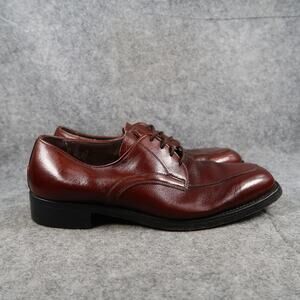 Crown Imperial Shoes Mens 8.5 Derby Oxford Leather Goodyear Welt Vintage Brown